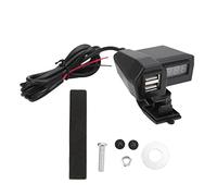 aqxreight Auto USB con LED Rosso Voltmetro 10? 24 V Ingresso 5 V 3.1A Output PER Motociclette, Tablet ATVS PER Telefoni UTVS 3.1A CAN CORRENTE PER DEVIPI DI COVERSO DEL TELEFONO CABLET. e il Gioco