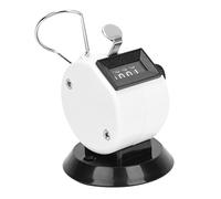 aqxreight Berm Contatore Manuale a 4 Cifre Clicker Meccanico con Guscio in Plastica ABS Impugnatura Ergonomica per Allenamenti Sportivi Sondaggi Traffico Conteggio dell'inventario Arancione (White)