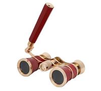 aqxreight Binocolo da Teatro per Opera 3X25 Portatile con Lente in Vetro Ottico BK7 per Donne e Ragazze, Ingrandimento a 3 Potenze, Campo Visivo 105 M/1000 M, Immagini Nitide (rosso)
