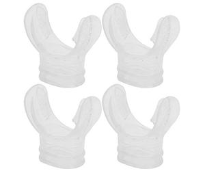aqxreight Boccaglio per Morso in Silicone Trasparente da 4 Pezzi, Non per Immersioni Professionali, e Quindi può Le tue Avventure Qualsiasi Gusto o Boccaglio per Snorkeling. Bocchino per