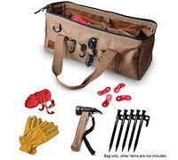 aqxreight Borsa per Attrezzi da Campeggio Borsa per Attrezzi a Bocca Larga di Grande capacità per Resistente all'acqua Fondo Robusto Che Durevole Oxford Resistente Allo Strappo 5 3'' 5 9 X Alta