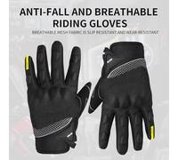 aqxreight BSDDP MOTORCYCLE GUIDARE STRADI -Slip Four Seasons Giove per Alpinismo per Esterni in Tessuto e Slittamento a Secco sudato. Ha l'usura del pollice- Mantiene il Difensore dei (2XL)