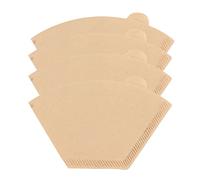 aqxreight Caffè a Cono Naturale Non Sbiancato, 100 Pezzi per 1 2 Tazze, Compatibile con Macchina per caffè Americano e pour over, Design a Forma di V per un'estrazione Uniforme, Privo di Sostanze