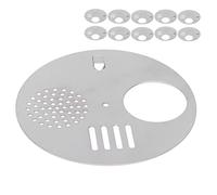 aqxreight Cancello d'Ingresso per Alveare Rotondo in Acciaio Inossidabile Girevole da 10 Pezzi per l'accesso Antifurto dell'ape Regina in Quarantena per Scopi Diversi di Ingresso della Lattina