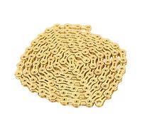 aqxreight Catena di Bici in Acciaio in Lega Vuota a 11 velocità Professionale per Mountain Bici con Connettore (Gold)