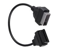 aqxreight Cavo Adattatore OBD2 14 Pin a 16 Pin per Veicoli 14 Pin Femmina a 16 Pin Connettore Maschile con Elevata flessibilità per gli Strumenti Diagnostici