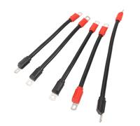aqxreight Cavo Batteria a Carrello 5pcs 4 PCS Cavi Batteria a Carrello Kit di Rame Pura W con Alette di Filo Universali per Carrelli AC 36v 48 V Rosso E Rosso W è per 36v 48v