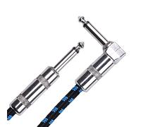 aqxreight Cavo per la Riduzione del Rumore della Chitarra Cavo per Strumenti per Chitarra Nero Blu con Nucleo in Rame per Uso Domestico sul Palco da 3 Metri Un Accordo di Tessitura per Strumenti per