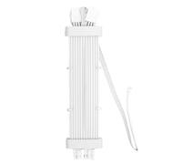 aqxreight Cavo PSU ARGB 120 Perline Luminose 5V Sincronizzazione ARGB Striscia LED Scheda Madre PC Scheda Grafica Cavo Neon GPU-28 Controller SK3 Bianco Custodie Bianche o Alimentazione 2x8 L PSU (#3)