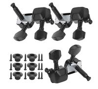 aqxreight Chiavi di Accordatura per Chitarra Elettrica Semichiusa Piroli per Prestazioni Accurate Migliora la Tua Esperienza Musicale e Migliora l'estetica (BLACK)