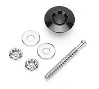 aqxreight Chiusura Rapida per Cofano Universale per Auto, Serratura per | Compatibile con la Maggior Parte dei Veicoli, Finitura Anodizzata Nera o Argento, Sostituzione per Serratura del Cofano Rotta