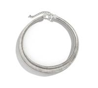 aqxreight Collana a Catena a Serpente da Donna Gioielli Geometrici Chiusura con Gancio Lucido Collare a Catena a Serpente Regolabile per la Festa 01 Oro 5764 Taglia Unica è Sufficiente Contorno