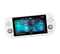 aqxreight Console di Gioco retrò Portatile con Schermata IPS da 4,96 Pollici, Spazio di Archiviazione da 64 GB, 28 Emulatore per i Giochi (WHITE)