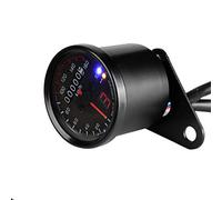 aqxreight Contachilometri Universale per Moto Contachilometri Digitale a Doppio Display con Retroilluminazione a LED per Sostituzione DC12V ATV e Bici Antiurto e Contamiglia