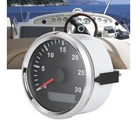 aqxreight Contagiri LCD da 85 Mm - Sensore Contagiri per Barche IP67 con 3000 Giri/min e Puntatore Motore Passo-passo Visualizzazione Precisa dei Giri/min Ideale per Uso Marittimo e su Veicoli