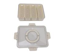 aqxreight Contenitori Impilabili per la Conservazione degli Alimenti per Frigorifero - Versatile Box per Animali (Scaricare i quarti delle mani)
