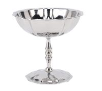 aqxreight Coppe da Dessert in Acciaio Inossidabile Ciotole con Piede con Finitura a Specchio per Gelato, Yogurt e Porzioni per Feste, Piatti da Portata in Metallo per Uso Domestico e