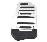 aqxreight Copri Pedali per Auto in Lega Impugnatura Antiscivolo per Veicoli Automatici L'acceleratore e la Pastiglia Freno in Alluminio Migliorano la Sicurezza di Guida (Silver)