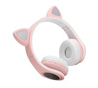 aqxreight Cuffie con Riduzione del Rumore a LED a Forma di Orecchio di Gatto 5 0 Cuffie con Microfono per Giovani Ore Bianche Possono per le TiHead PhoneCuffie WirelessCuffie BluetoothBluetooth 5 0