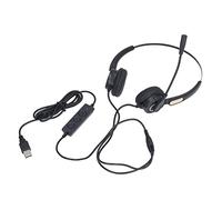 aqxreight Cuffie Telefoniche Cablate Riduzione del Rumore Controllo Ergonomico del Volume Regolabile Cuffie USB per Computer per la Riduzione delle Lezioni Online e Algoritmi Vocali Intelligenti ENC