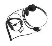 aqxreight Cuffie Telefoniche Professionali Cablate con Microfono con Cancellazione del Rumore Cuffie Binaurali USB da Ufficio per Call Center Servizio Clienti Microfono Ergonomico Rotante a 330°