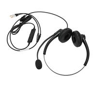 aqxreight Cuffie Telefoniche Professionali Cablate con Microfono con Cancellazione del Rumore Cuffie Binaurali USB da Ufficio per Call Center Servizio Clienti Microfono Ergonomico Rotante a 330°