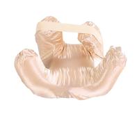 aqxreight Cuscino per il Viso, Memory Foam a Rimbalzo Lento in Tessuto di Seta per Chi Dorme Sulla Schiena, con Supporto Ottimale della Testa e del Collo per L'uso a Casa in Viaggio (GOLD)