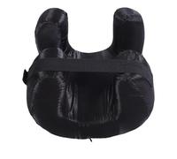 aqxreight Cuscino per il Viso, Memory Foam a Rimbalzo Lento in Tessuto di Seta per Chi Dorme Sulla Schiena, con Supporto Ottimale della Testa e del Collo per L'uso a Casa in Viaggio (BLACK)