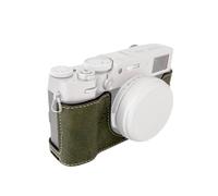 aqxreight Custodia per Fotocamera X100VI Custodia Protettiva in Pelle con Impugnatura e Attacco per Treppiede, per Uso Quotidiano, vestibilità per Accesso Allo Schermo Ribaltabile, Soluzione (GREEN)