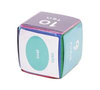 aqxreight Dadi da Gioco in Morbida Schiuma Educazione Fai-da-te Gioco di Dadi Giocattolo con 6 Tasche per Carte Trasparenti su 6 Lati Pratica da 3,9 Pollici e Ortografia per Bambini EDUCATIVO per i