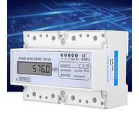 aqxreight DDS576 3 Fase 4 Filo Messore di Energia Elettrica con Display LCD per un Monitoraggio di Alimentazione Preciso 380 V 7p Montaggio Watt Our Meter Watt