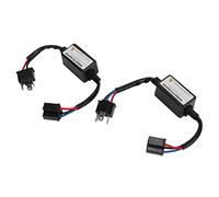 aqxreight Decodificatore LED 2 Pezzi per Lampadine H4 Costruzione in ABS, Design Compatto Plug-and-play, Risoluzione dei Problemi di Sfarfallio e compatibilità, Soluzione di Illuminazione