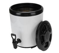 aqxreight Distributore di Bevande in Acciaio Inossidabile da 6L 304 Dispenser Dispenser di Bevande per Bevande in Acciaio Inossidabile con Maniglia per la Zuppa di Succo di tè Al Latte (WHITE)