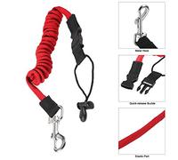 aqxreight Elastico Paddle Leash Kayak Canoe Asta di Pesca a Roteo di Canottale a Corda Griglie a Corda di a Paga (Black)