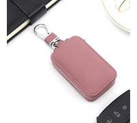 aqxreight Elegante Portachiavi Portatile con Cerniera con Cerniera per un Facile Accesso Design Leggero in PU e Colori Versatili (Rosa rossa)