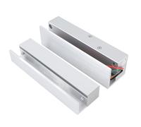 aqxreight Elegante Serratura Elettrica della Porta in Vetro Senza Cornice con Disegno di Fallimento e Timer di Ritardo