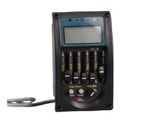 aqxreight Equalizzatore LCD per Pickup per Chitarra a 5 Bande con Funzione di Sintonizzazione per i Musicisti per Migliorare le Prestazioni e la Chiarezza del Suono