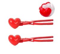 aqxreight Forma di Cuore Creatore di Palle di Giocattoli Cuore d'amore Creatore di Palle di Clamp/Holder di Mattoni di Stampo di Sabbia per Combattimenti con di Molto Utilizzato per il Manico