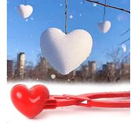 aqxreight Forma di Cuore Creatore di Palle di Giocattoli Cuore d'amore Creatore di Palle di Clamp/Holder di Mattoni di Stampo di Sabbia per Combattimenti con di Molto Utilizzato per il Manico