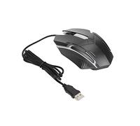 aqxreight Giochi USB Fluidi e Reattivi con Retroilluminazione RGB per PC e Laptop Ergonomic Wired Design (BLACK)