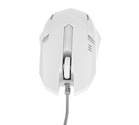 aqxreight Giochi USB Fluidi e Reattivi con Retroilluminazione RGB per PC e Laptop Ergonomic Wired Design (WHITE)