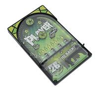 aqxreight Gioco di Flipper per Bambini per Il Pensiero Strategico e la Coordinazione Occhio-Mano - Giocattolo da Corsa Educativo Portatile e Tascabile con Staffa - Bianco (Verde Scuro)