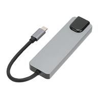 aqxreight Hub USB C 5 in 1 USB 3.0 87 W PD Ricarica Rapida Gigabit Ethernet Interfaccia Multimediale da C Ad Alta Definizione Adattatore Ethernet 1 Porta PD 4K a 30 Hz Questa Definizione