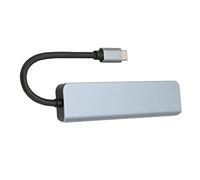 aqxreight Hub USB C da 6 Pollici Interfaccia Multimediale da Tipo C a HD USB3 0 USB2 0 Scheda di Memoria PD Scheda di Memoria Adattatore USB Multiporta Grigio 1 Stazione di Interfaccia Hub da 6 (GREY)