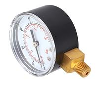 aqxreight Indicatore di Pressione 50 Mm Quadrante 1/8 BSPT BECK Collegamento per Gas Petrolifero (0-60psi 0-4bar)