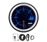 aqxreight Indicatore Pressione Carburante, 52 Mm Kit Indicatore Pressione Carburante LED 10 Colori 100 PSI Tester Pressione 0-6Bar per Auto Camion 12V