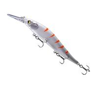 aqxreight Jerkbait per Spigola con Triplo Immersione Media Pesciolino Esca da Pesca Esca Artificiale Dura Altalena per Basso Attrezzatura da Pesca Jerkbait 13,5 Cm 14,7 G le 3 Azioni Treble Possono