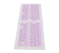 aqxreight Keycaps Budino PBT 129 Tasti Traslucidi Oem Altezza DoubleShot Iniezione Keycap Fai -da -te per Tastiere Meccaniche Giallo (PURPLE)