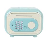 aqxreight Kids Bank Cassetta di Sicurezza Elettronica Infrangibile per Password con Rotolamento Automatico per Ragazzi e Ragazze con Adesivo Verde Che Consente di Ritirare la St Kids BankElectronic
