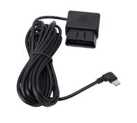 aqxreight Kit Cablato per Dash Cam, Cavo di Alimentazione OBD 11,5 Piedi Plug and Play Adattatore USB Tipo C Display Digitale Protezione a Bassa Tensione Modalità Parcheggio 24 Ore, con